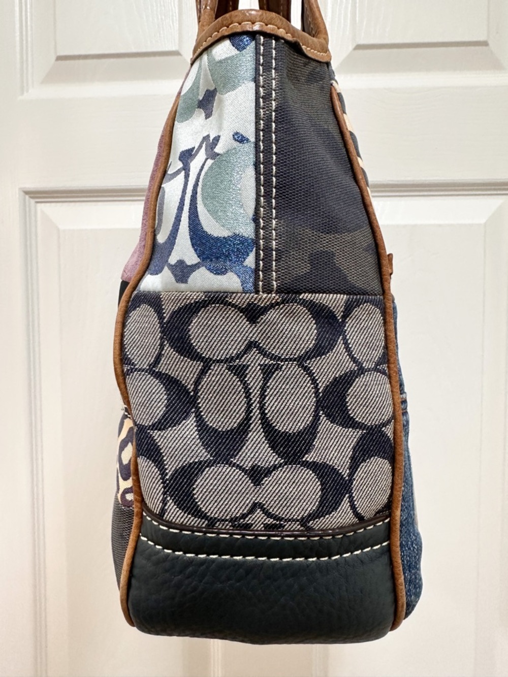Coach Ergo Denim Patchwork Hobo Limited Edition Shoulder Bag Vintage Y2K - Picture 10 of 15